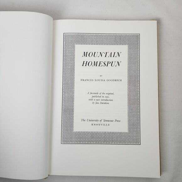 Mountain Homespun by Frances L. Goodrich Folklore Memoir Folk Art Crafts Book - Picture 6 of 11